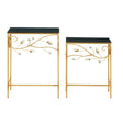 Golden Branch Black Tables