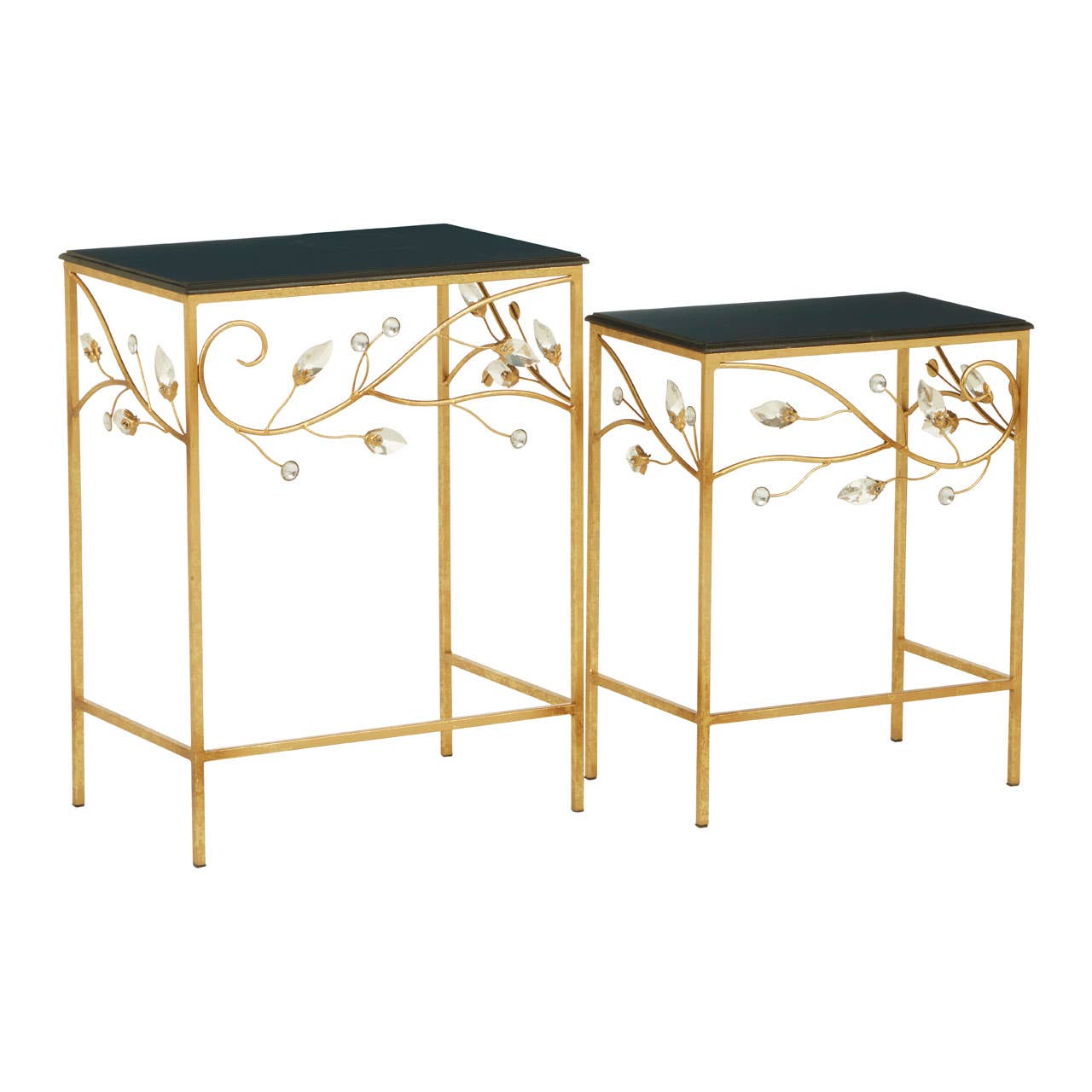 Golden Branch Black Tables