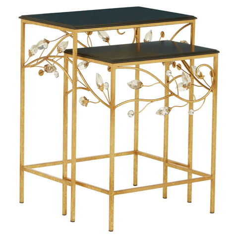 Golden Branch Black Tables