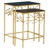 Golden Branch Black Tables