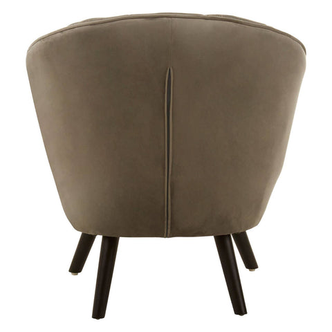 Luxe Grey Velvet Accent Chair