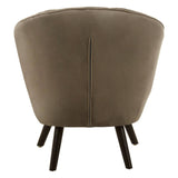Luxe Grey Velvet Accent Chair