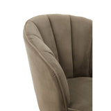 Luxe Grey Velvet Accent Chair