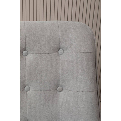 Modern Grey Curved Accent Chair