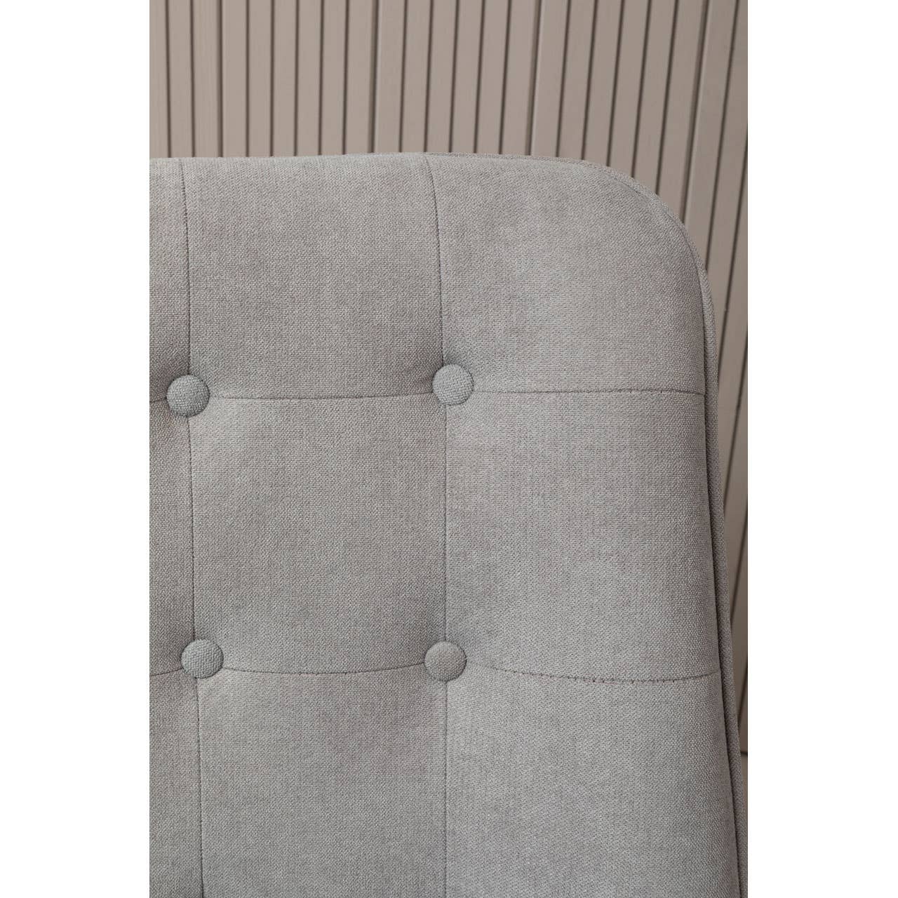 Modern Grey Curved Accent Chair