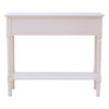 Elegant Carved White Console Table