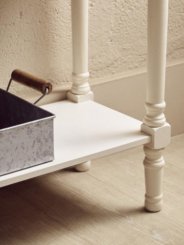 Elegant Carved White Console Table