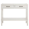 White Wood Carved Console