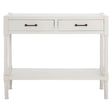 White Wood Carved Console