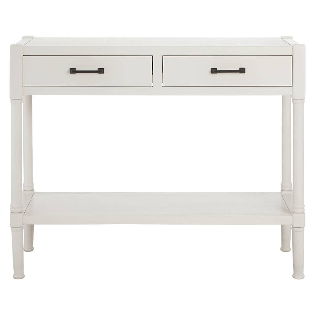 White Wood Carved Console