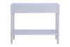 White Wood Carved Console