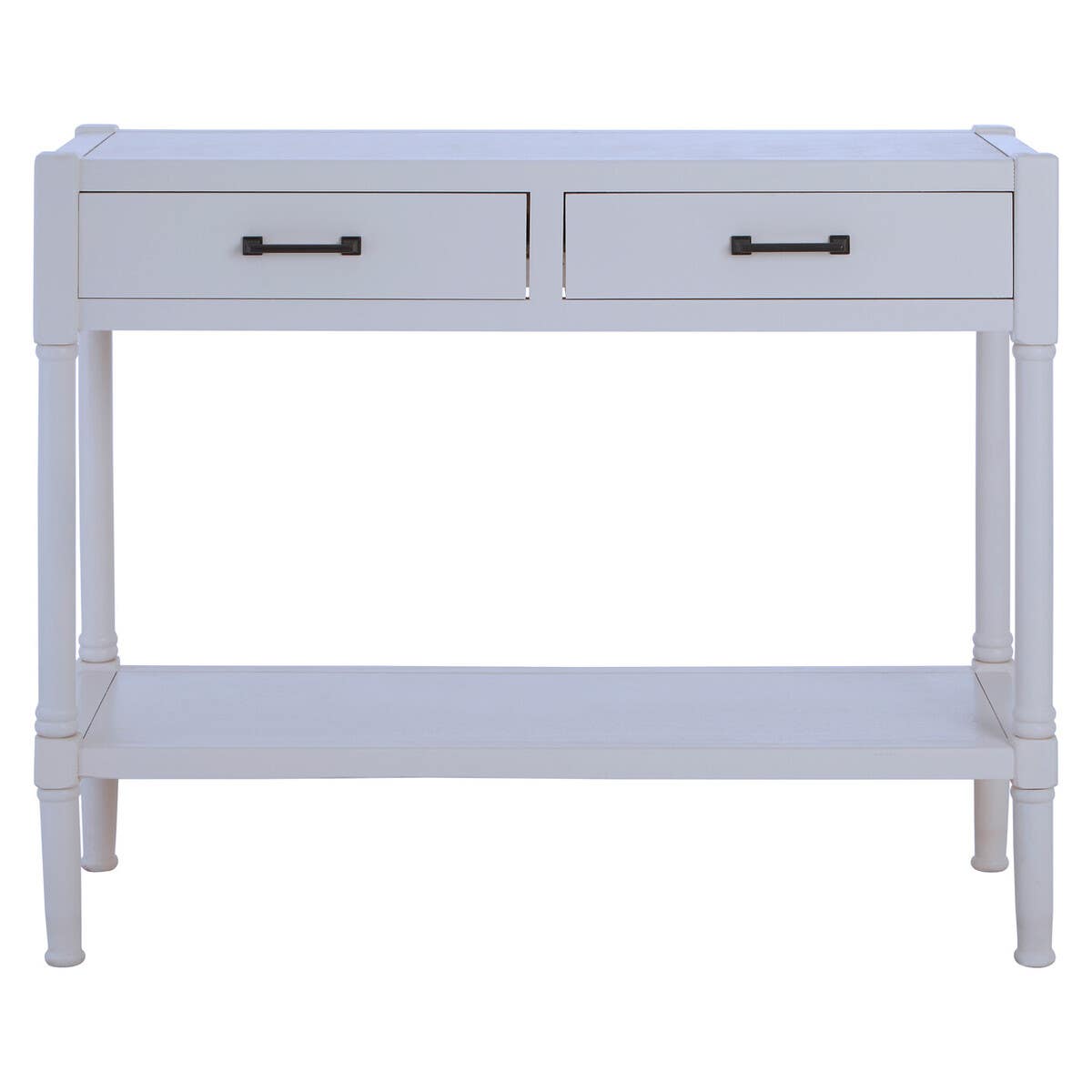 White Wood Carved Console