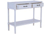 White Wood Carved Console