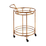 Luxe Mirrored Serving Cart