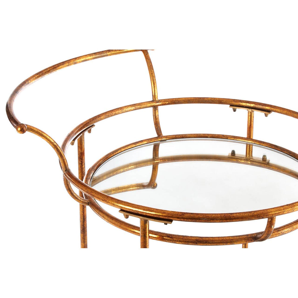 Luxe Mirrored Serving Cart