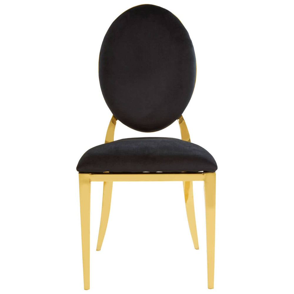 Luxe Gold Velvet Dining Chair
