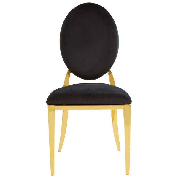 Luxe Gold Velvet Dining Chair