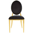 Luxe Gold Velvet Dining Chair