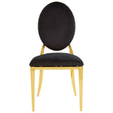 Luxe Gold Velvet Dining Chair
