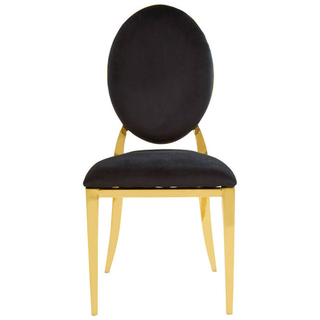 Luxe Gold Velvet Dining Chair