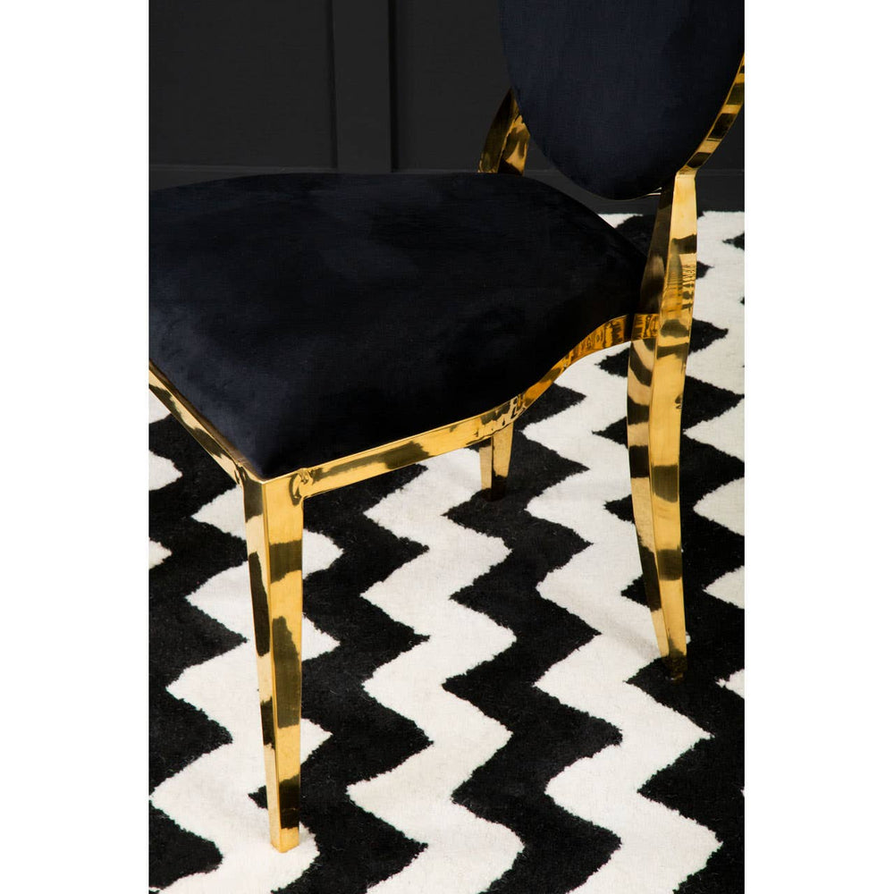Luxe Gold Velvet Dining Chair