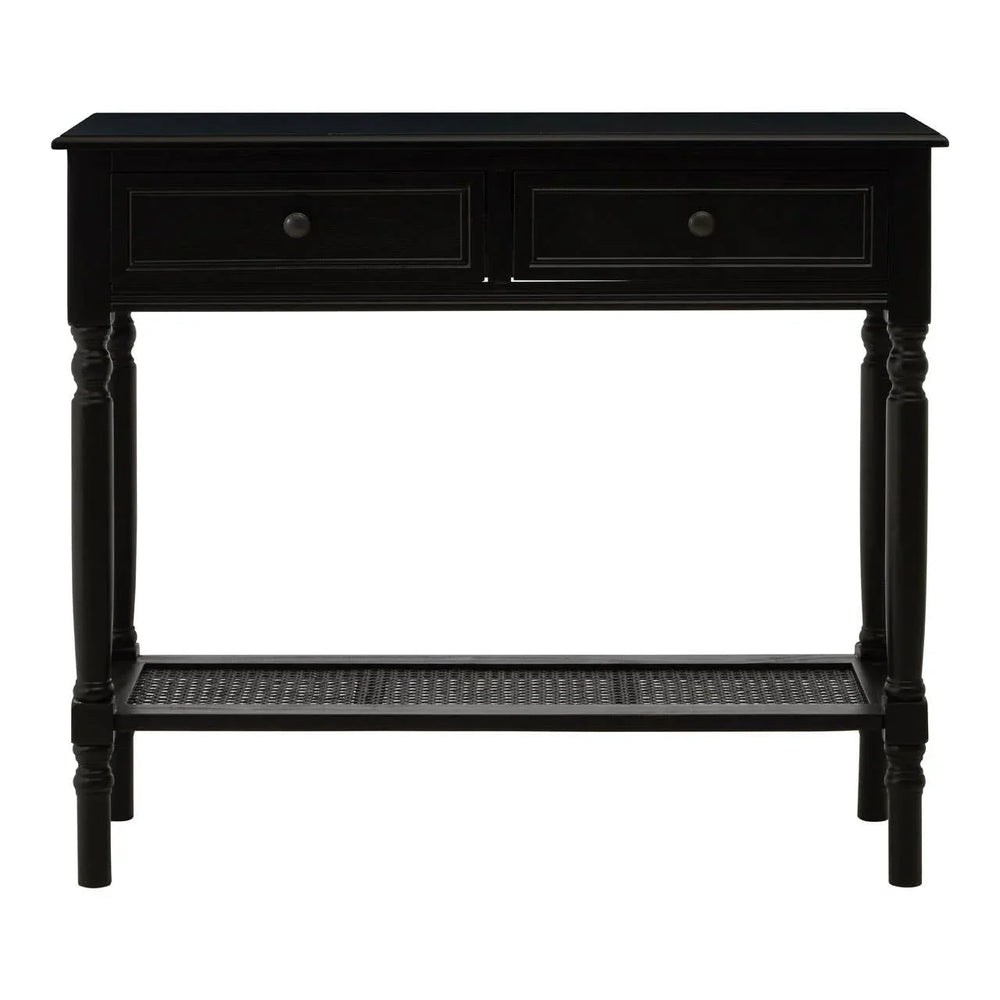 Chic Black Wooden Console Table