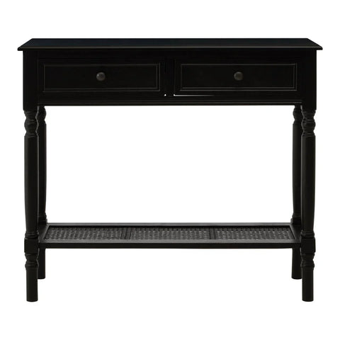 Chic Black Wooden Console Table