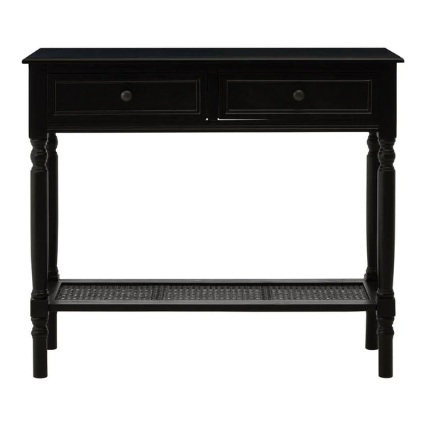 Chic Black Wooden Console Table
