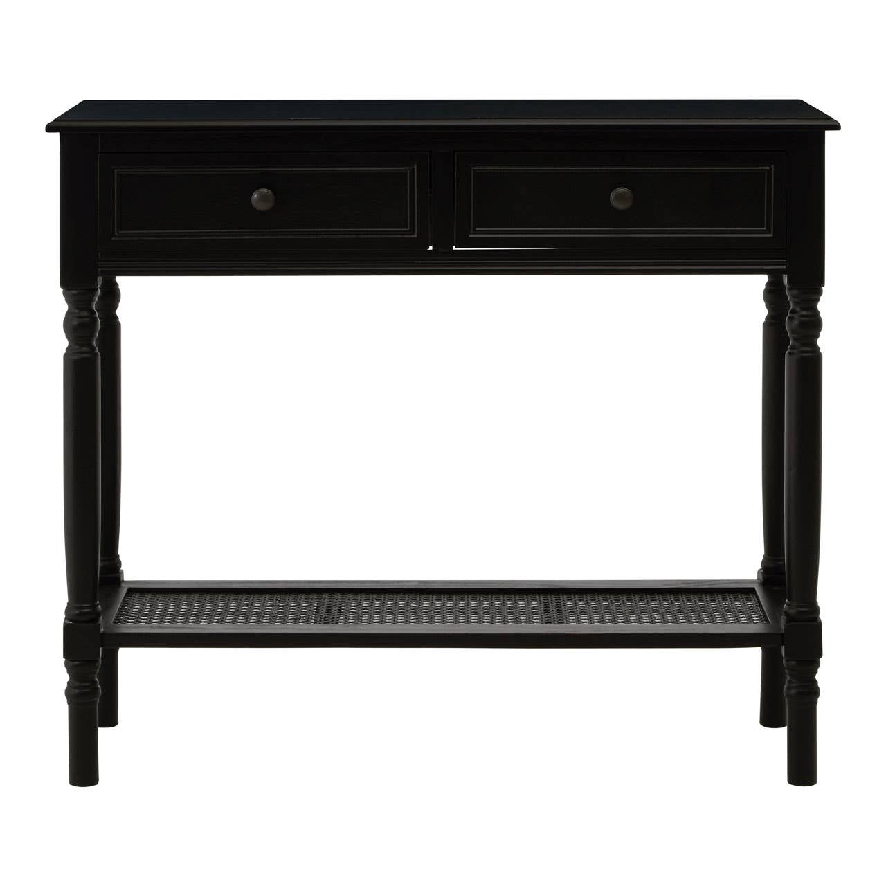 Chic Black Wooden Console Table