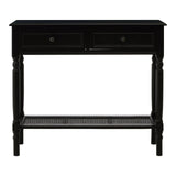 Chic Black Wooden Console Table