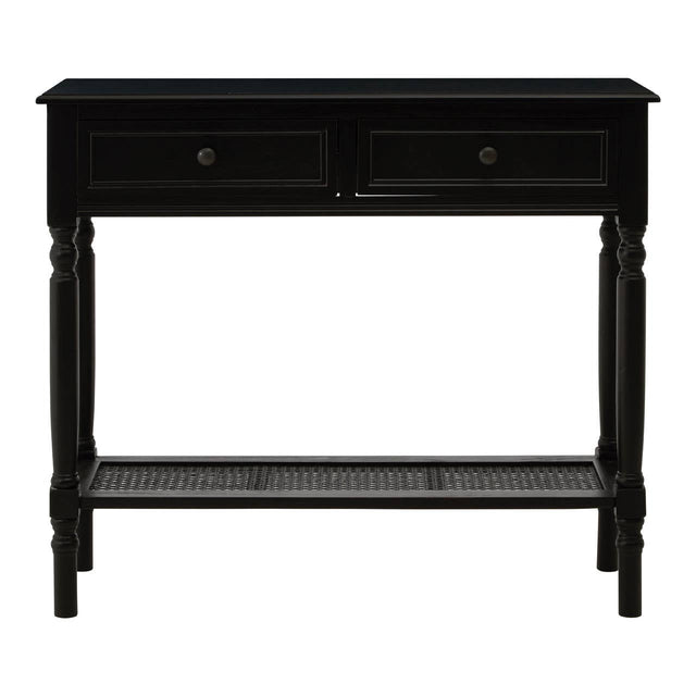 Chic Black Wooden Console Table