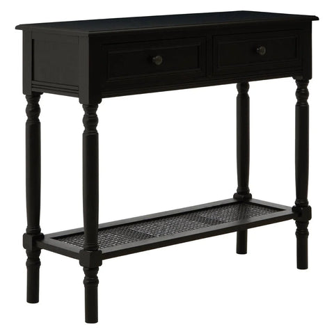 Chic Black Wooden Console Table
