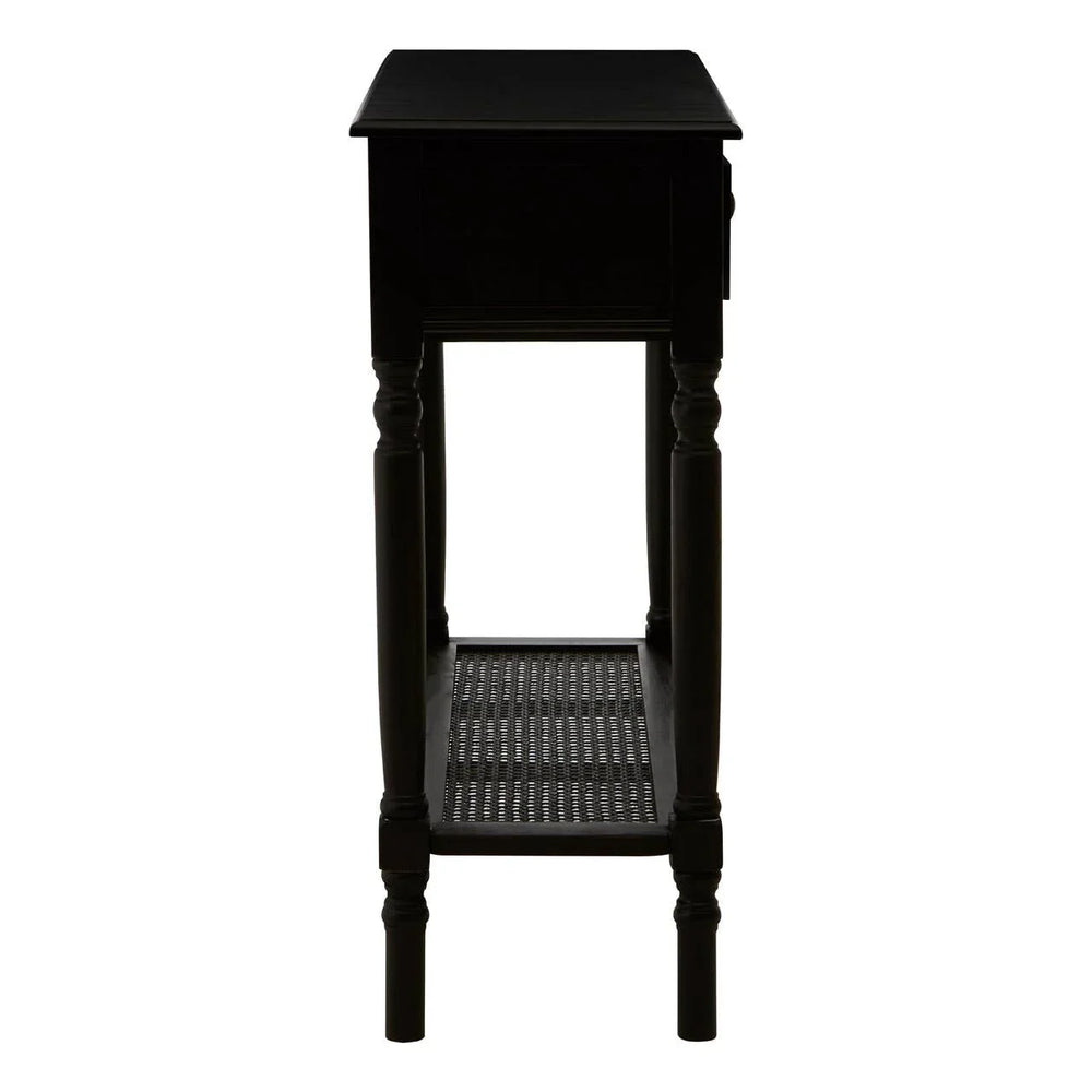 Chic Black Wooden Console Table