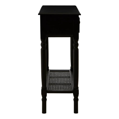 Chic Black Wooden Console Table