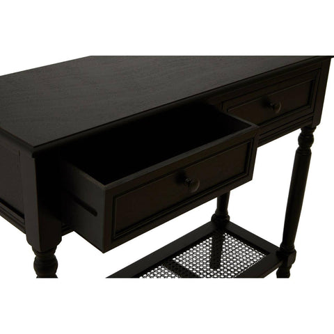 Chic Black Wooden Console Table