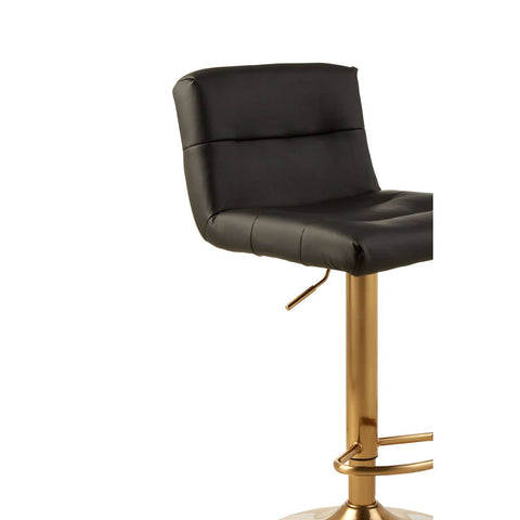 Luxe Black Bar Stool