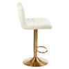 Luxe White Gold Bar Stool