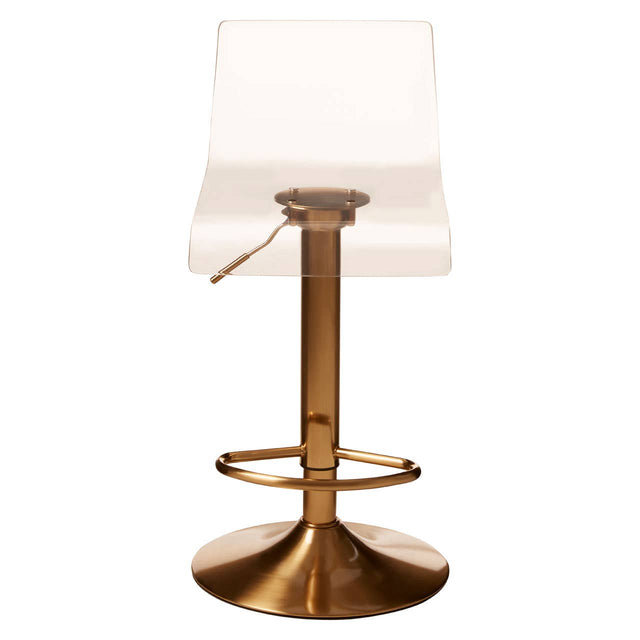 Luxe Acrylic Swivel Bar Stool