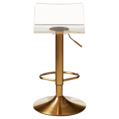 Luxe Acrylic Swivel Bar Stool