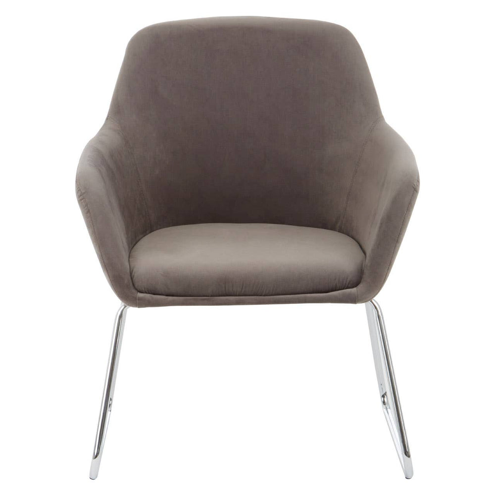 Luxe Chrome Leg Chair