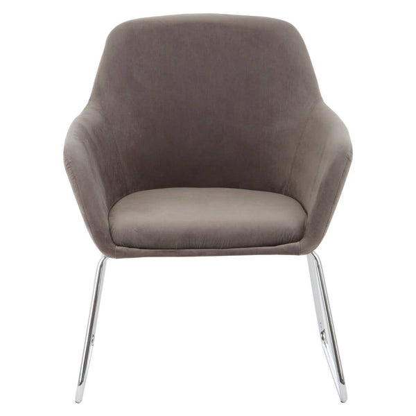 Luxe Chrome Leg Chair