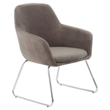 Luxe Chrome Leg Chair