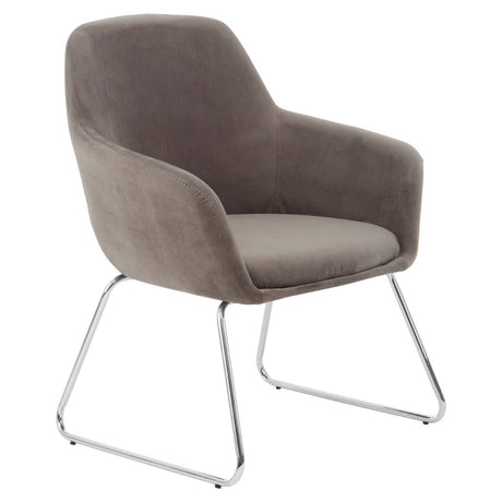 Luxe Chrome Leg Chair