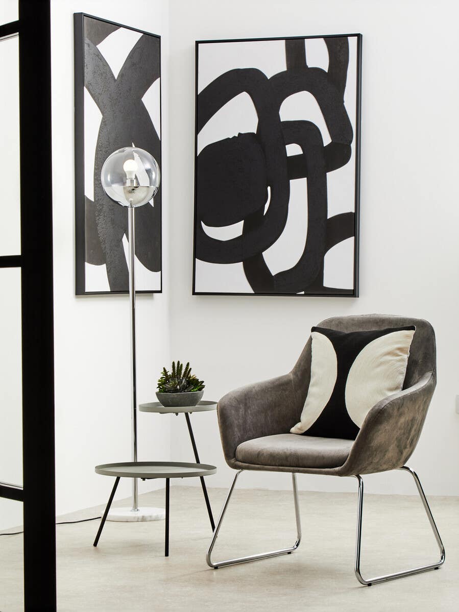 Luxe Chrome Leg Chair