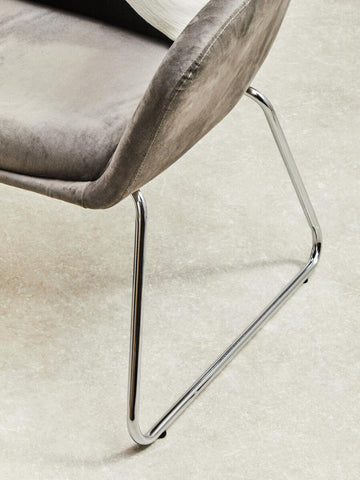 Luxe Chrome Leg Chair