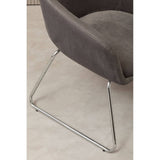Luxe Chrome Leg Chair