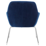 Luxe Chrome Sled Leg Chair