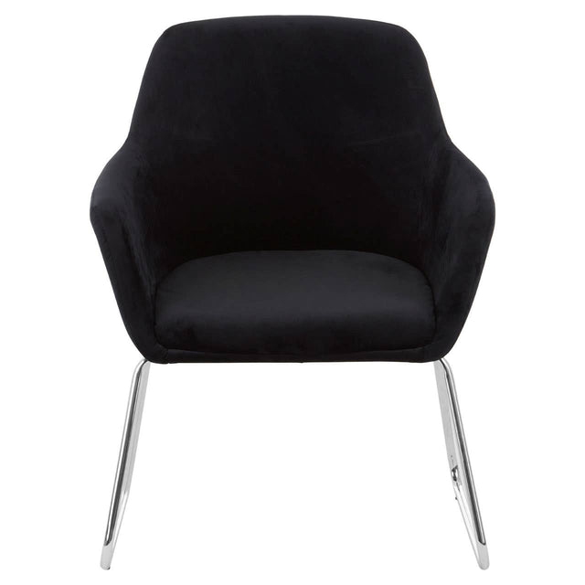 Sleek Chrome Sled Leg Chair