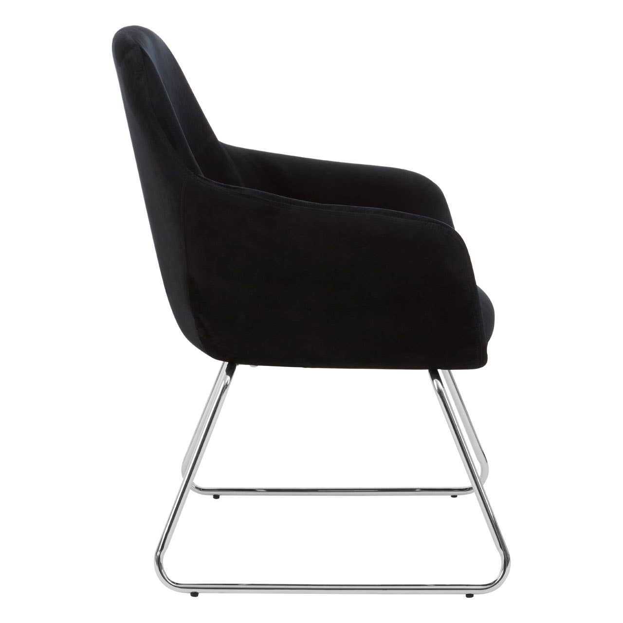Sleek Chrome Sled Leg Chair