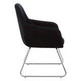 Sleek Chrome Sled Leg Chair